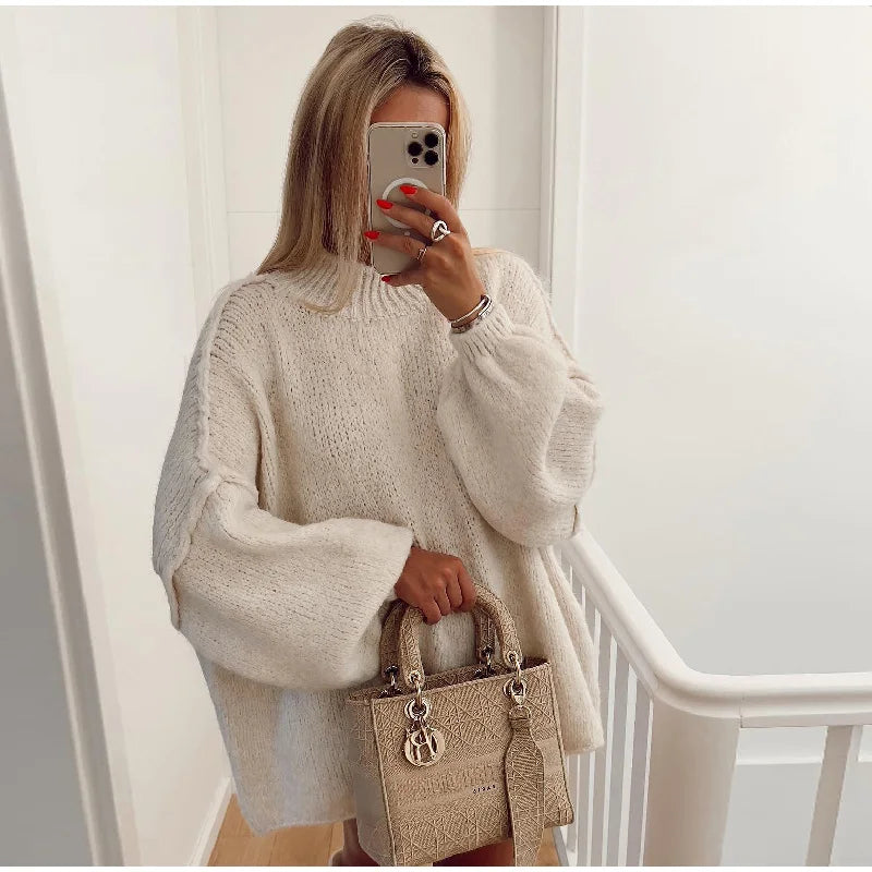 Myna – Zachte Oversized Gebreide Trui voor Dames