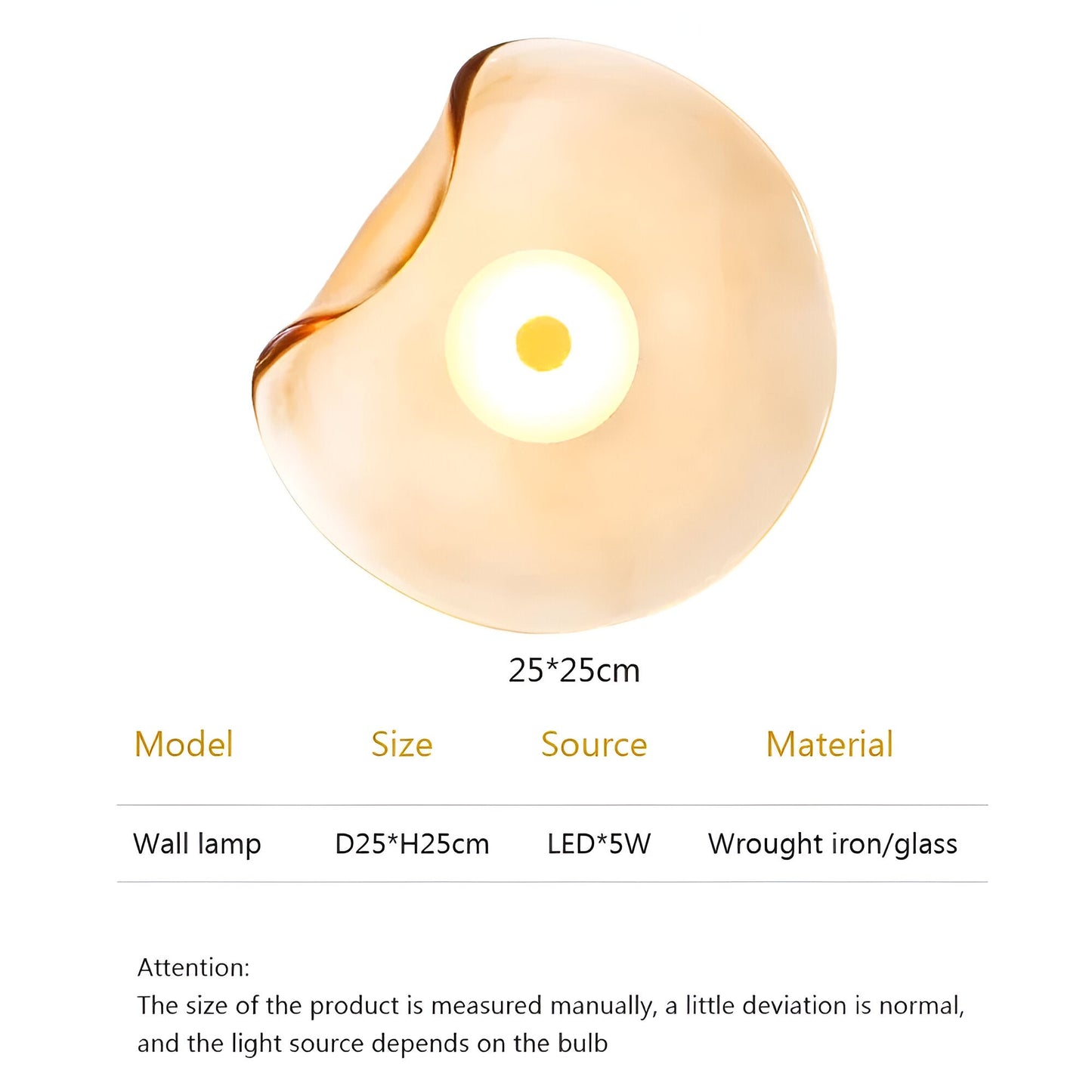 Moderne Glas Scandinavische Minimalistische LED Wandlamp – Sfeervolle Wandverlichting voor Interieurs