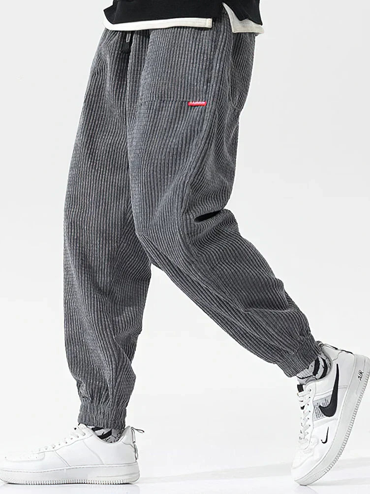 Comfortabele Heren Cord Joggingbroek – Wijd & Zacht voor Elke Dag
