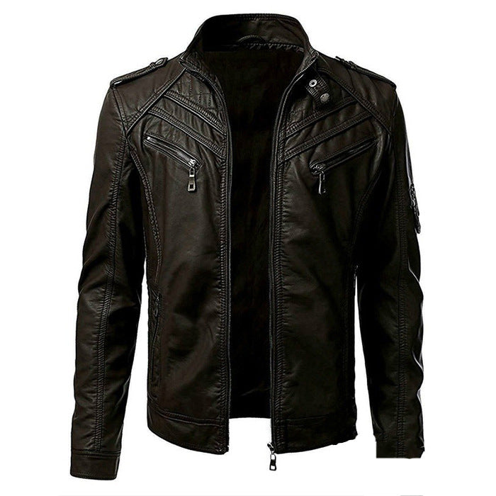 Luxe Leren Herenjack – Tijdloos & Comfortabel