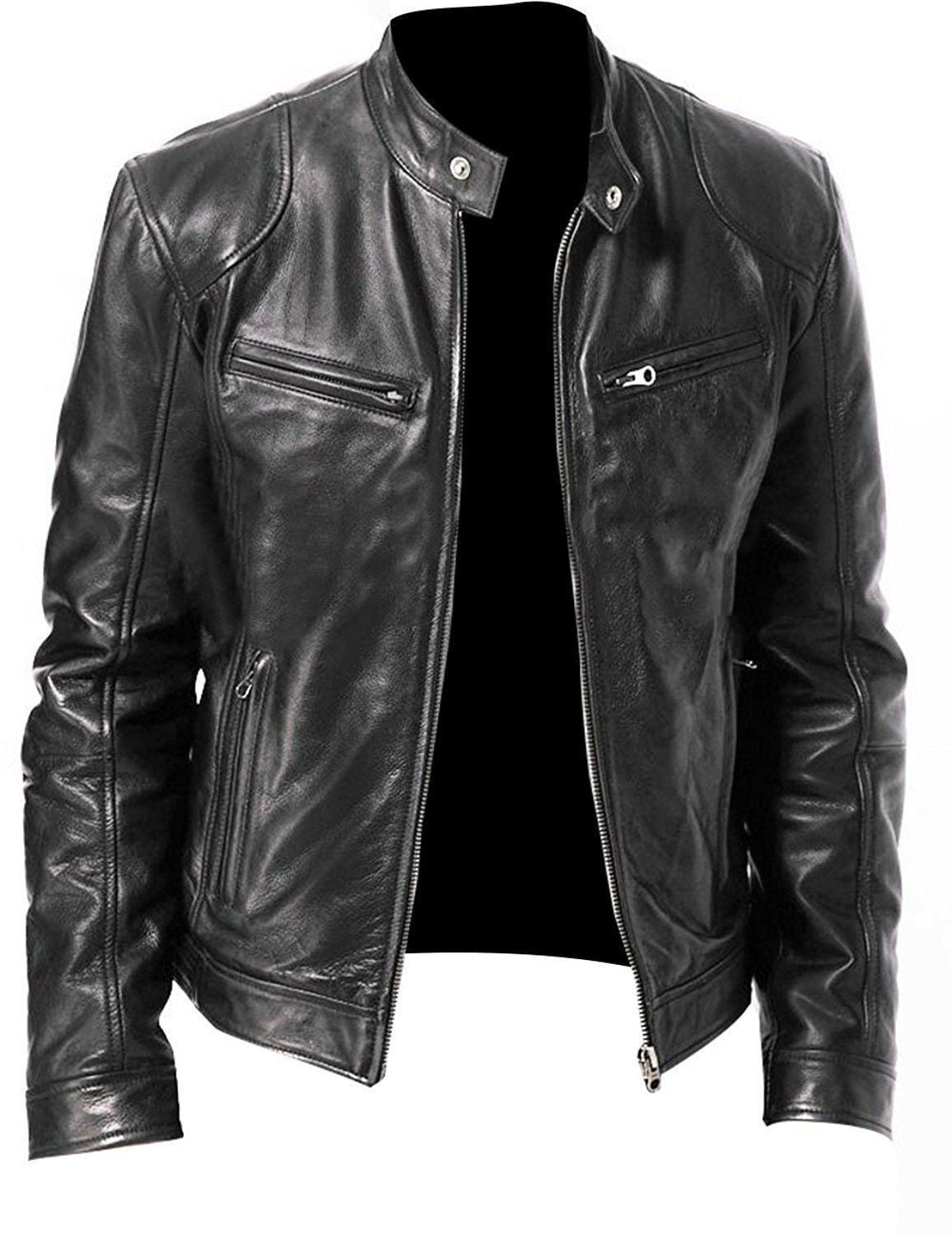 Heren Leren Jas - Tijdloze Stijl met Moderne Touch