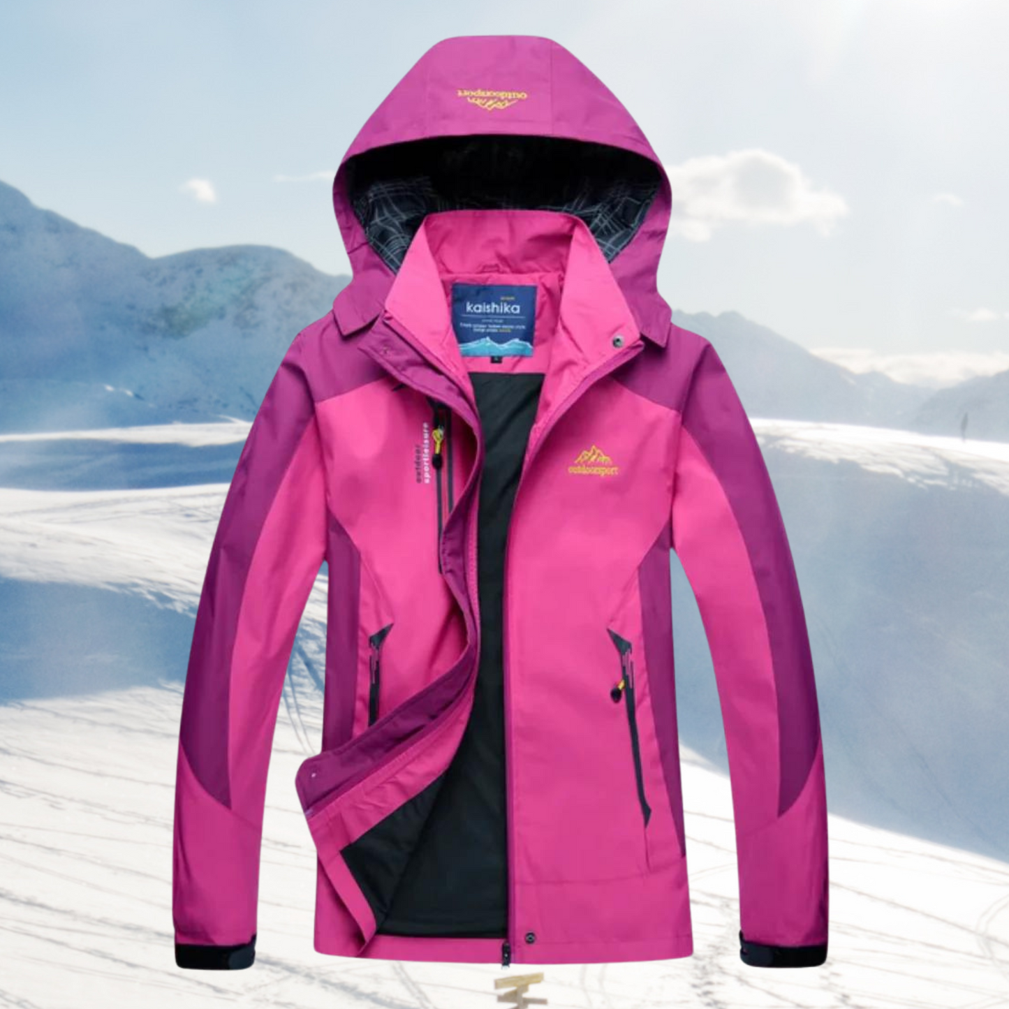 Dames Waterdichte Outdoor Jas met Capuchon - Voor Extreme Avonturen