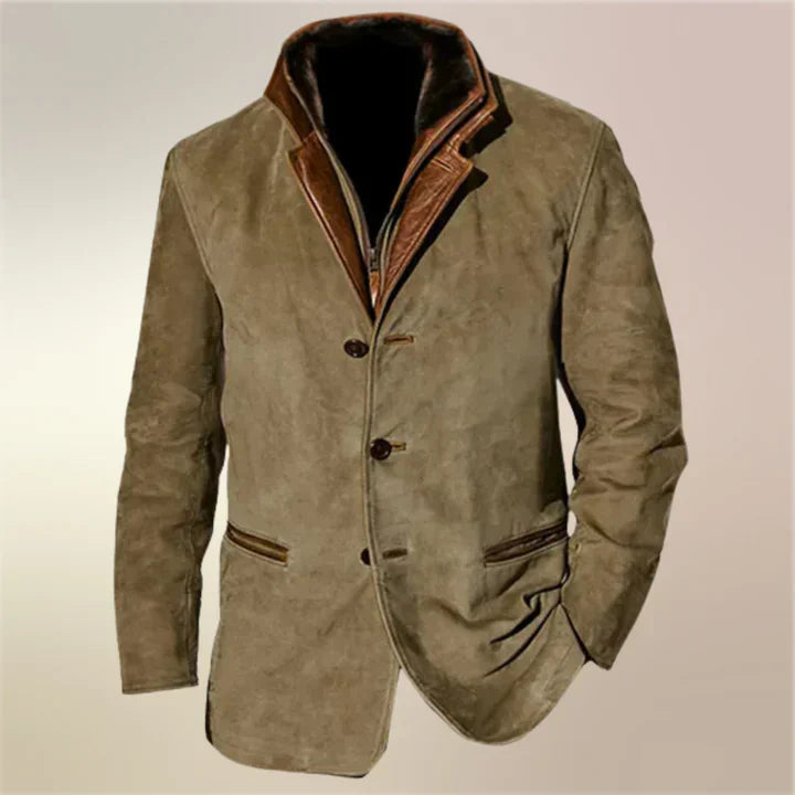 Vintage Herfstjas Heren – Klassiek & Getailleerd Tussenjack