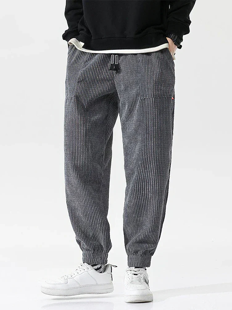 Comfortabele Heren Cord Joggingbroek – Wijd & Zacht voor Elke Dag