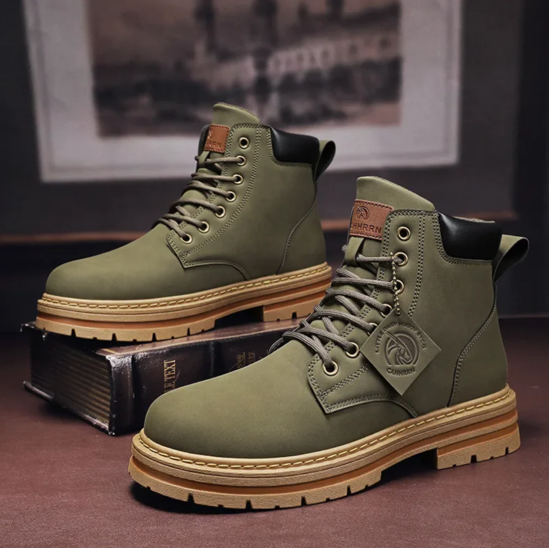 Heren Hoge Enkelboots – Stevig & Stijlvol – Outdoor & Streetwear