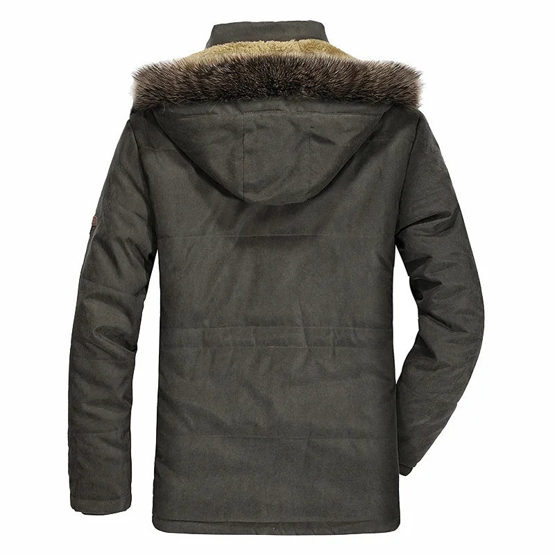 Heren Warme Winterjas met Capuchon – Winddicht & Comfortabel voor Koude Dagen