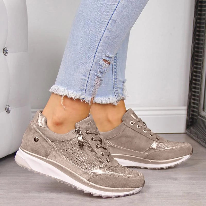 Dita – Ergonomische Wandelschoenen voor Dames | Comfortabel & Stevig | Suède