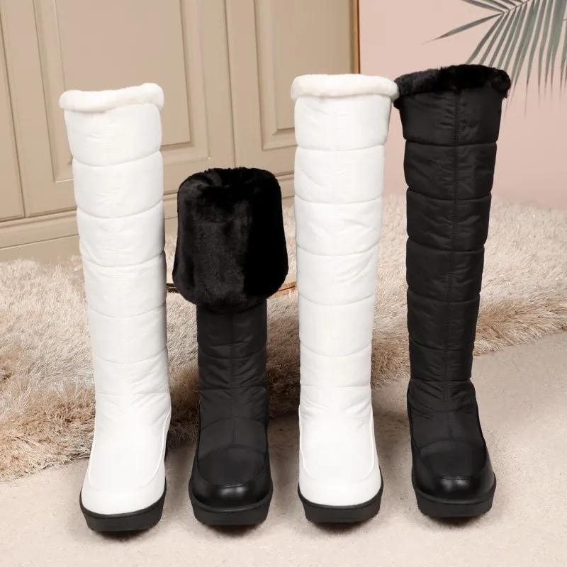 Dames Winterlaarzen met Bontvoering – Kniehoog & Warm voor Sneeuwdagen