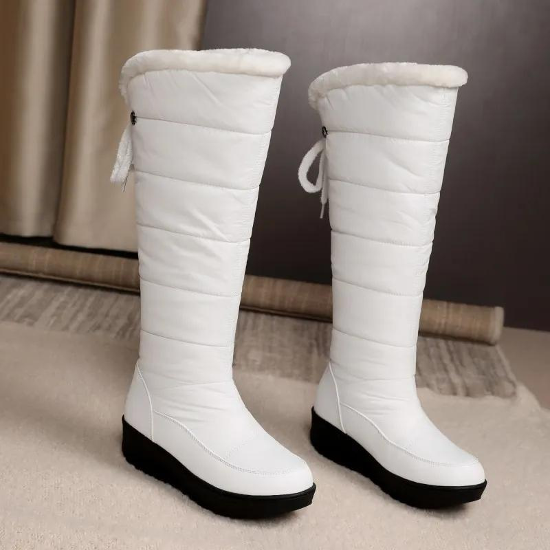 Dames Winterlaarzen met Bontvoering – Kniehoog & Warm voor Sneeuwdagen