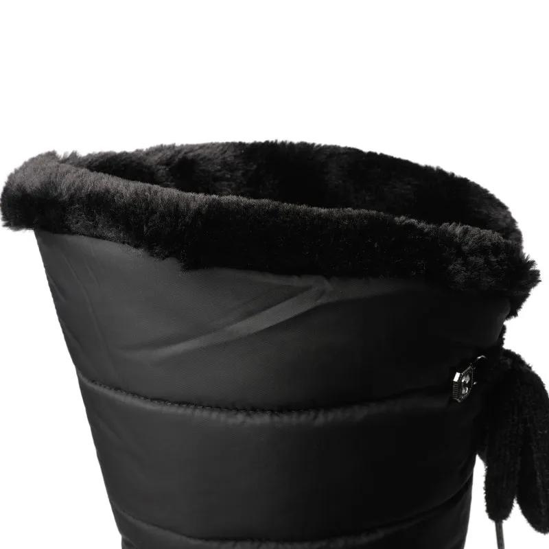 Dames Winterlaarzen met Bontvoering – Kniehoog & Warm voor Sneeuwdagen