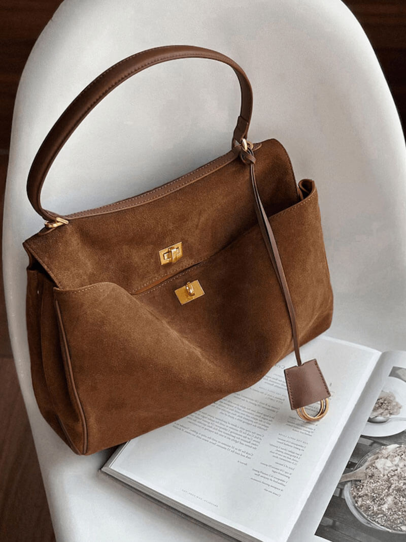 Schicke Handtasche aus veganem Wildleder – Zeitlose Klasse für jeden Anlass