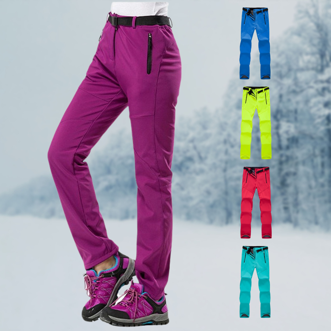 Wasserdichte & Verschleißfeste Wanderhose für Damen – Mit Fleecefutter & Stretch