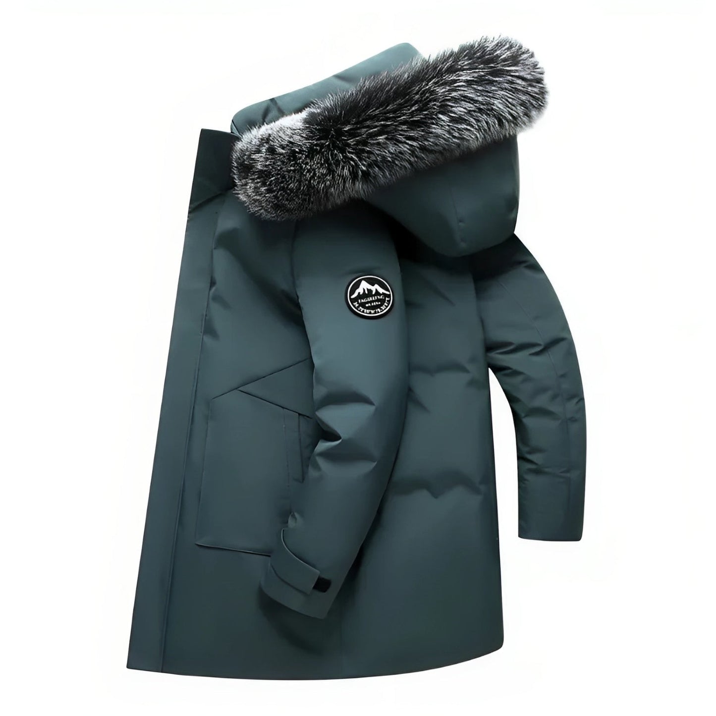 Warme Winterjas met Capuchon en Imitatiebont