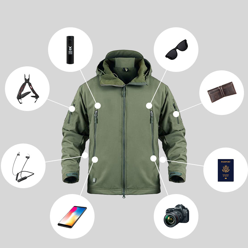 Tactische Softshell Jas voor Heren – Waterdicht & Winddicht Outdoorjack