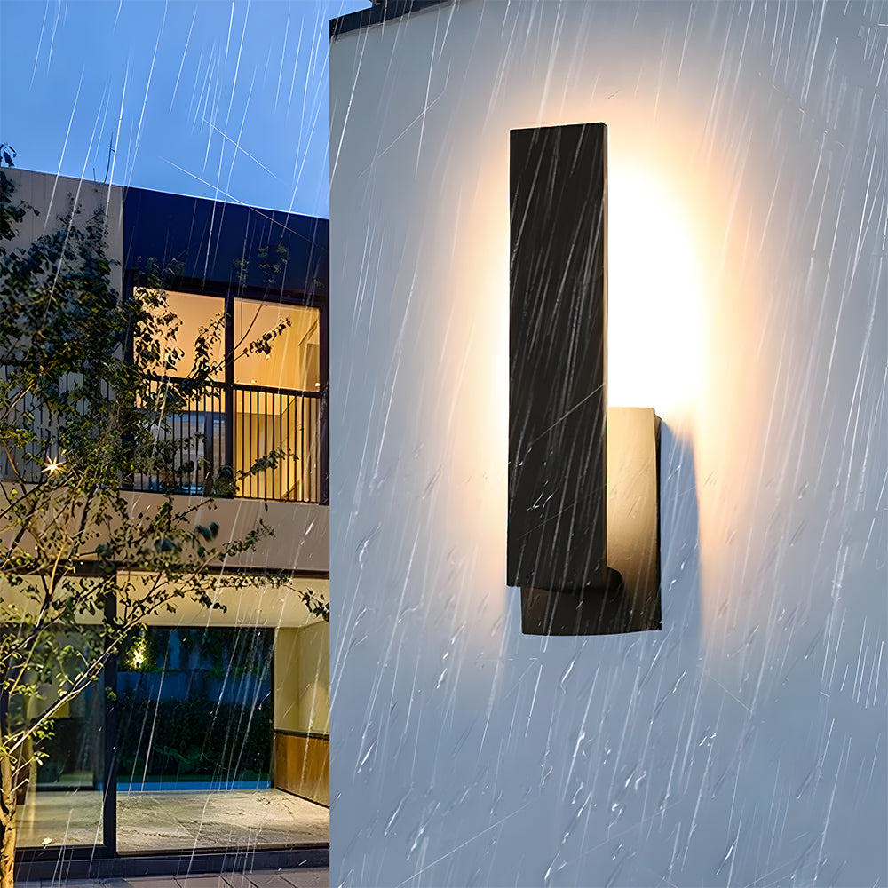 Contemporary Outdoor Stylish Square Wall Light