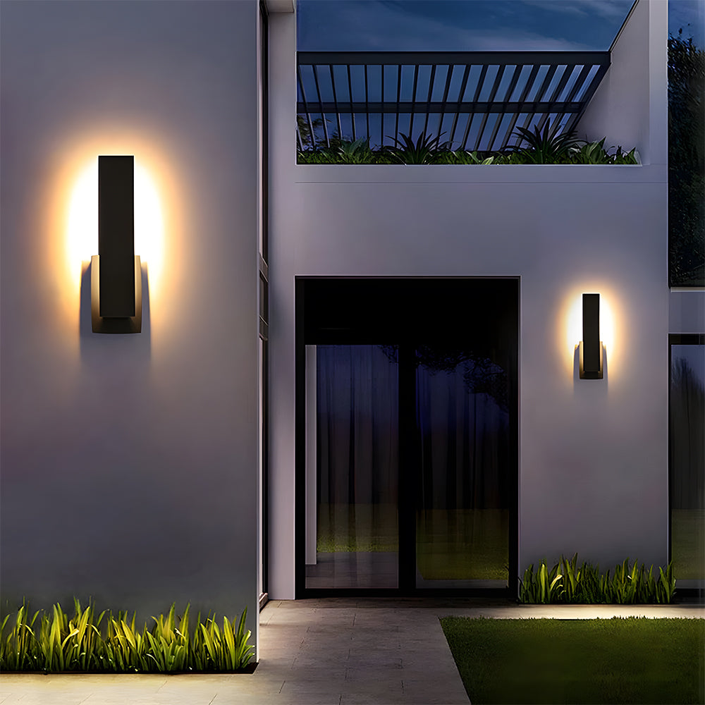 Contemporary Outdoor Stylish Square Wall Light
