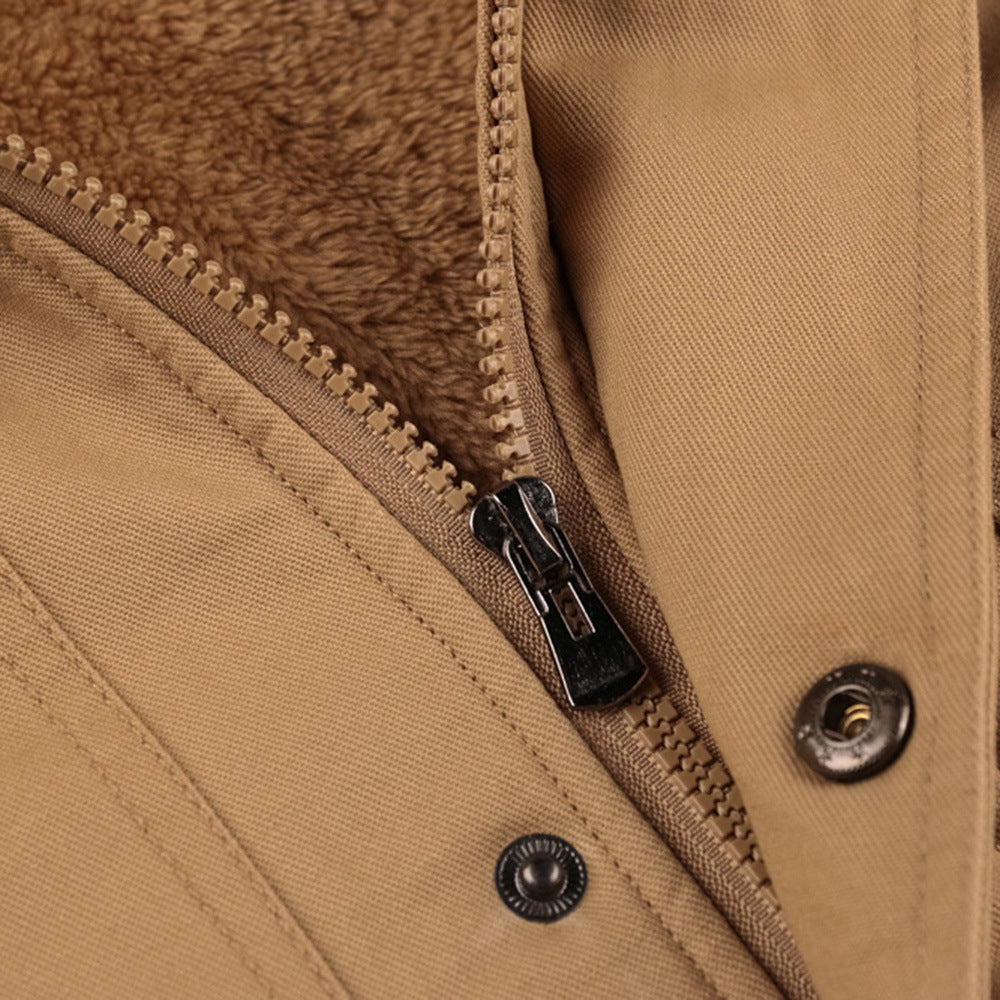 Herenjas met Capuchon – Dikke Katoenmix – Warm Gevoerd – Winterjas