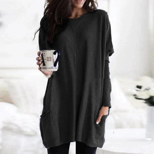 Casual Losse Damestrui met Lange Mouwen – Comfortabel & Modern