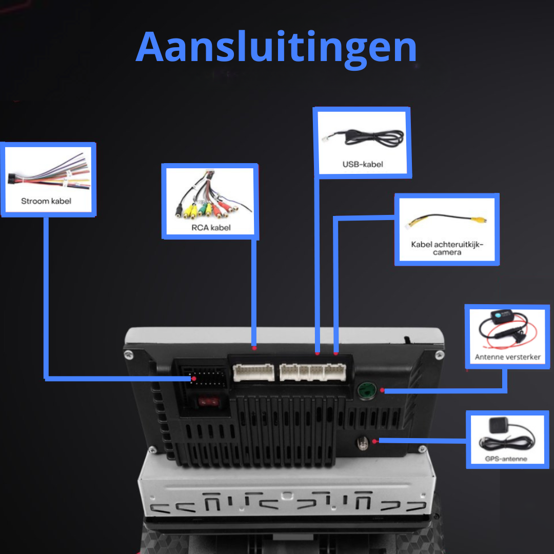 1 DIN Autoradio 7 Zoll – Apple CarPlay & Android Auto | Bluetooth & Navigation