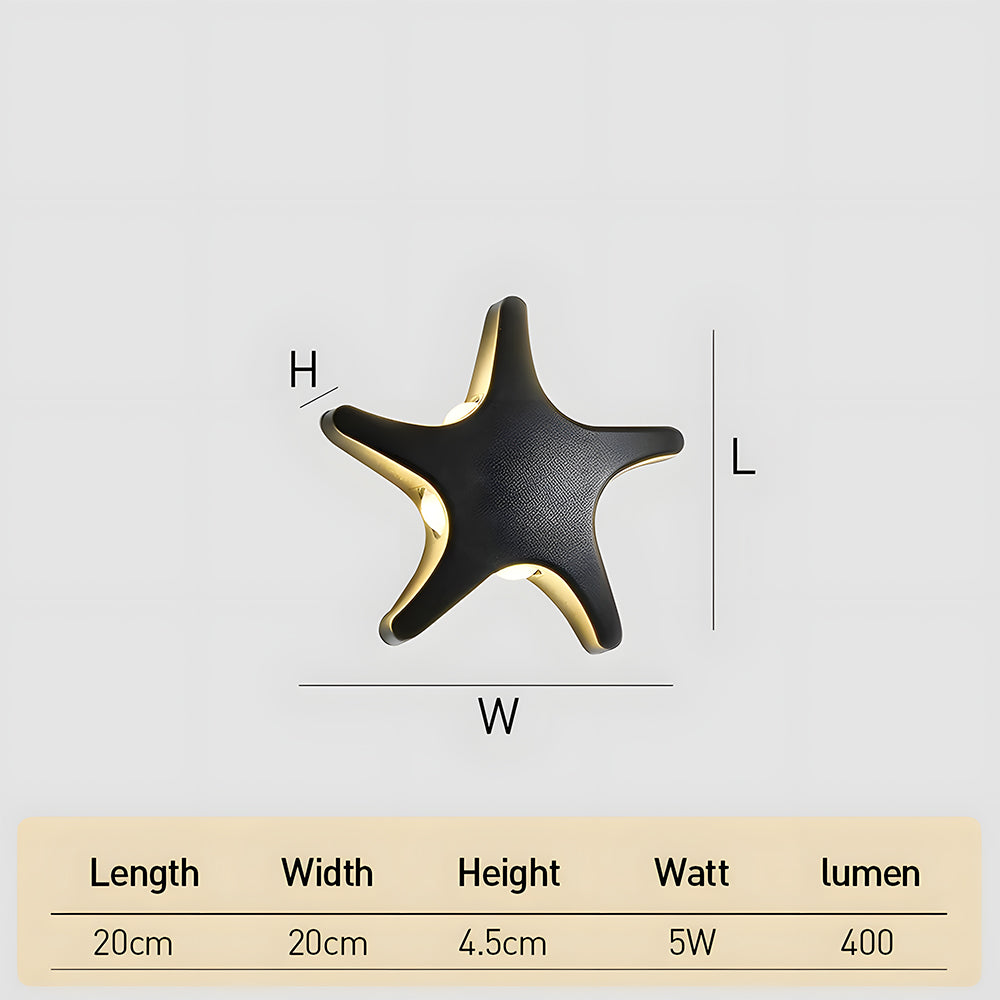 Creative Star Shape LED Outdoor Wall Light