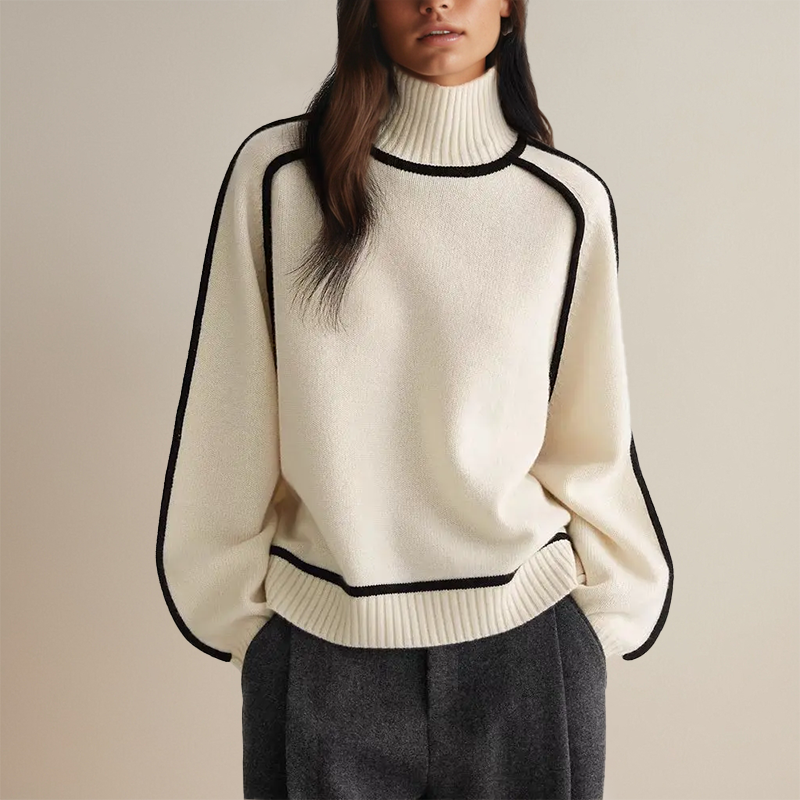 Luxe Damestrickpullover – Eleganter Gestrickter Pullover mit Zeitlosem Design