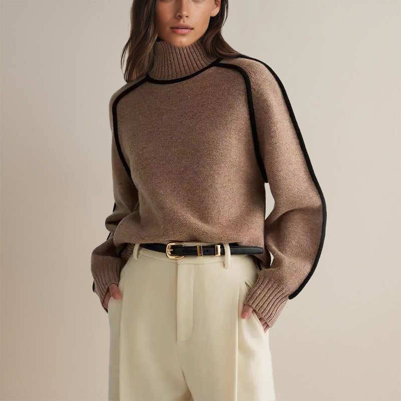Luxe Damestrickpullover – Eleganter Gestrickter Pullover mit Zeitlosem Design
