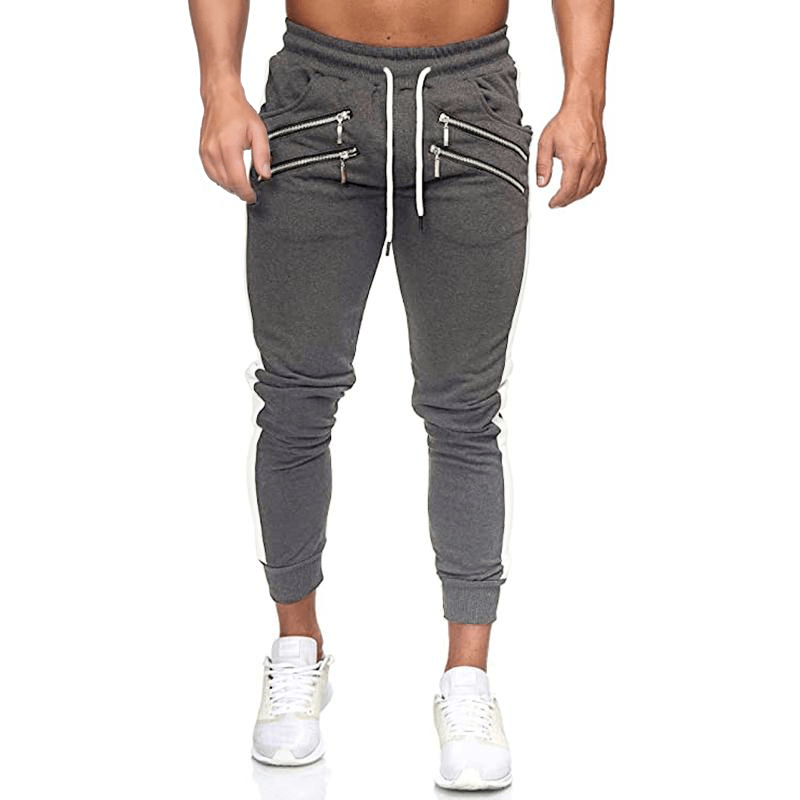 Bequeme Jogginghose für Herren mit Reißverschlusstaschen