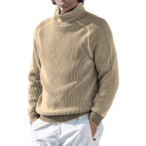 Heren coltrui met ribstructuur – Tijdloze winterstijl – Warm en stijlvol