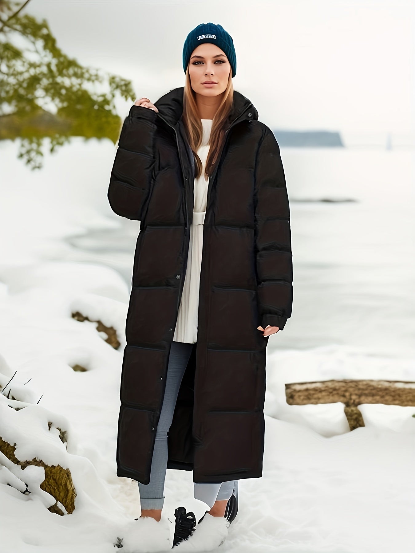 Lange Winterparka voor Dames – Warm & Stijlvol voor de Winter