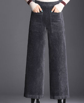 Corduroy Damenhose mit Weiten Beinen