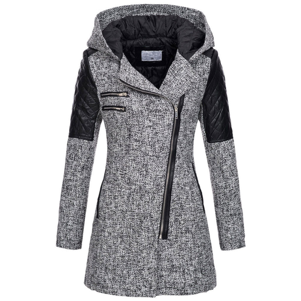Vintage Lange Winterjacke Damen – Warm & Stilvoll für Herbst/Winter