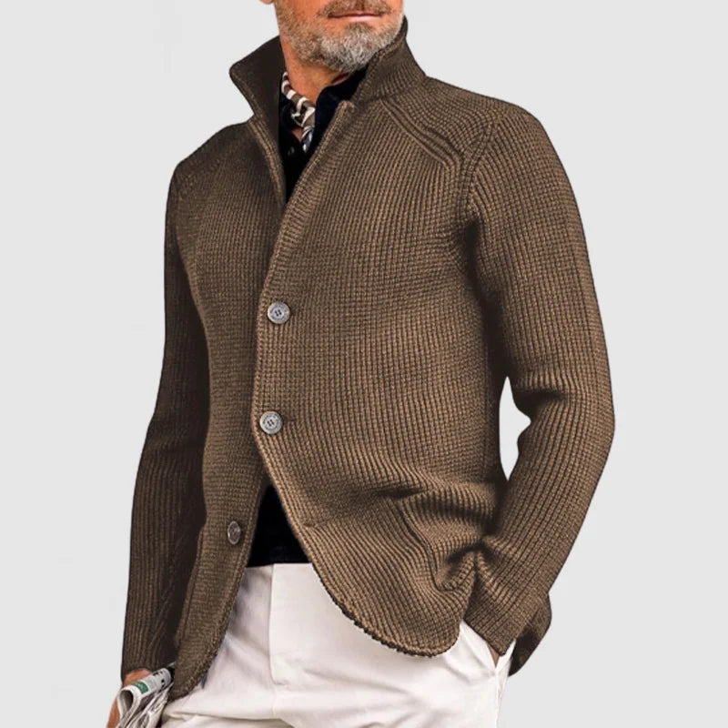 Stijlvol Herenvest met Opstaande Kraag – Comfort & Warmte