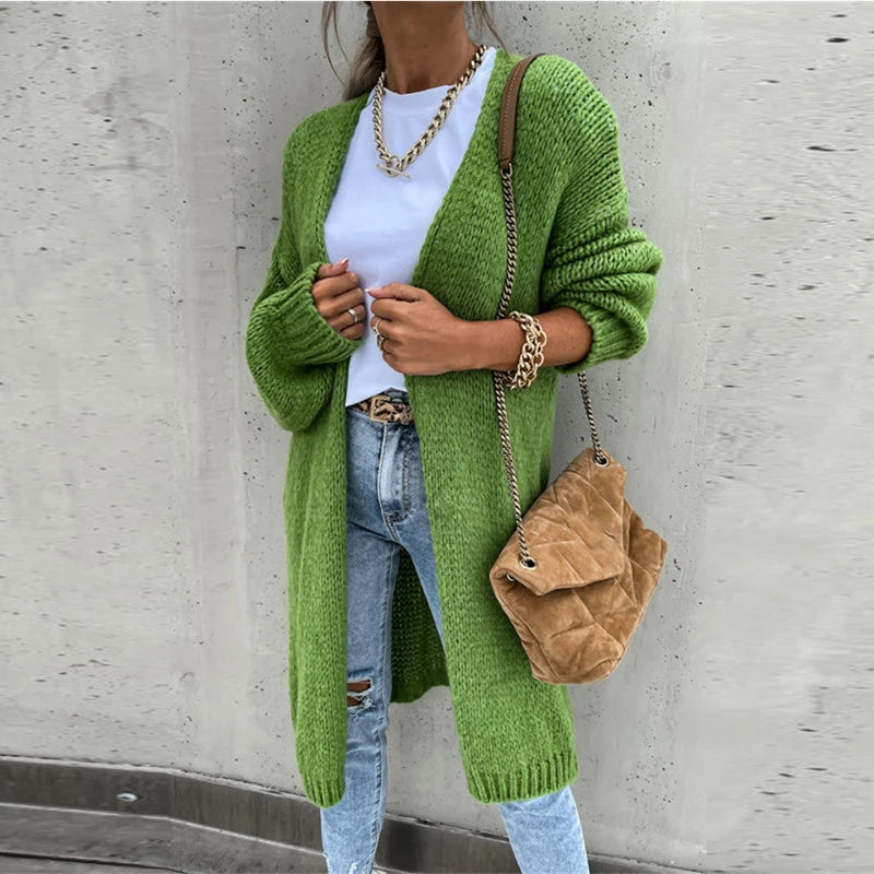 Elegante Kasjmier Damesvest – Middenlang & Warm voor Herfst/Winter
