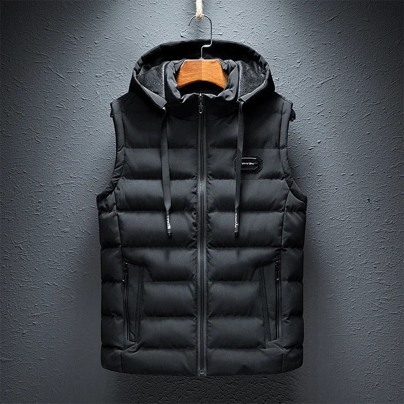 Heren gilet zonder mouwen met ruitpatroon