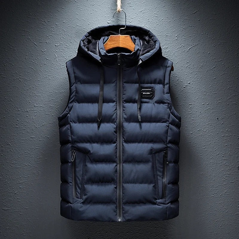 Heren gilet zonder mouwen met ruitpatroon