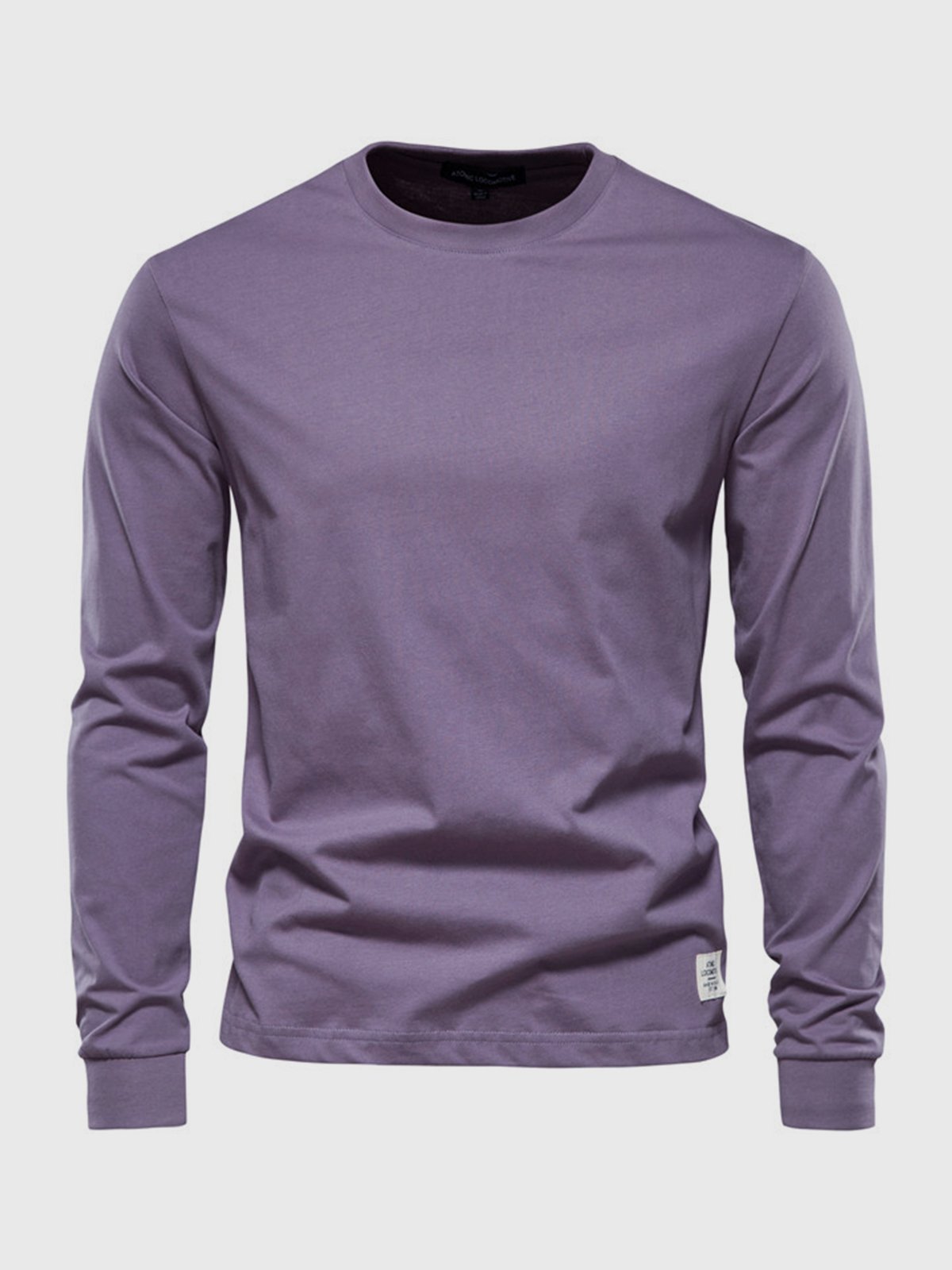Heren Longsleeve van Katoen met Ronde Hals – Casual & Comfortabel