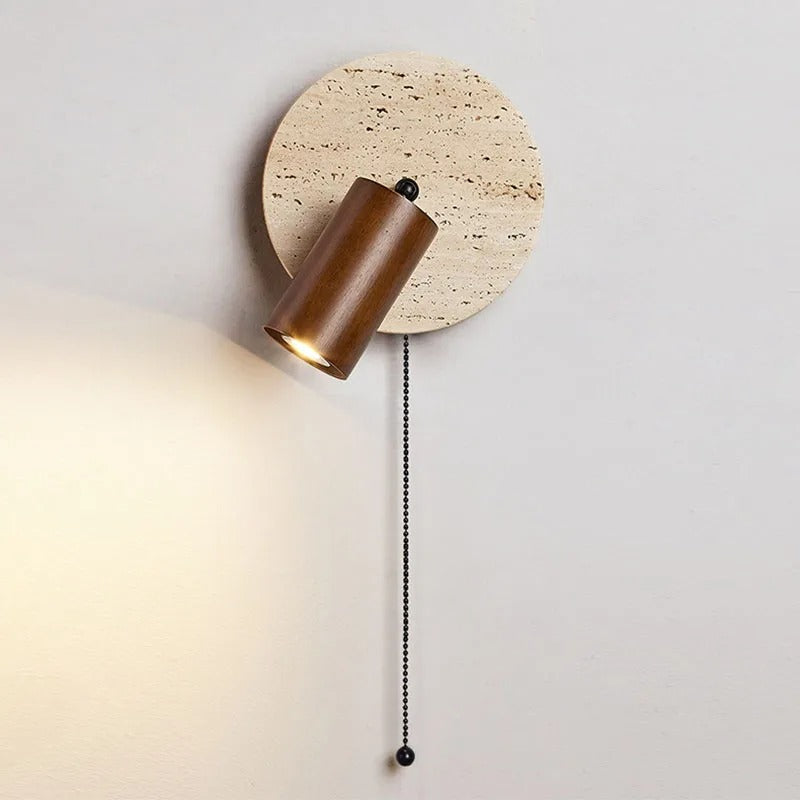Travertin Draaibare Wandlamp voor Slaapkamer