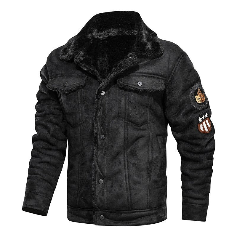 Bikerjack voor heren met zakken – Comfortabel & stijlvol leerlook jack