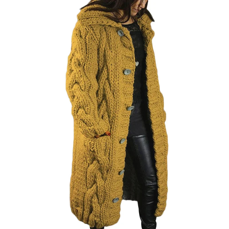 Herbst-Trenchcoat für Damen – Stilvoller langer Mantel mit Taschen-Details