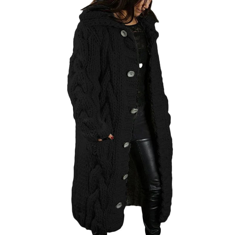 Herbst-Trenchcoat für Damen – Stilvoller langer Mantel mit Taschen-Details