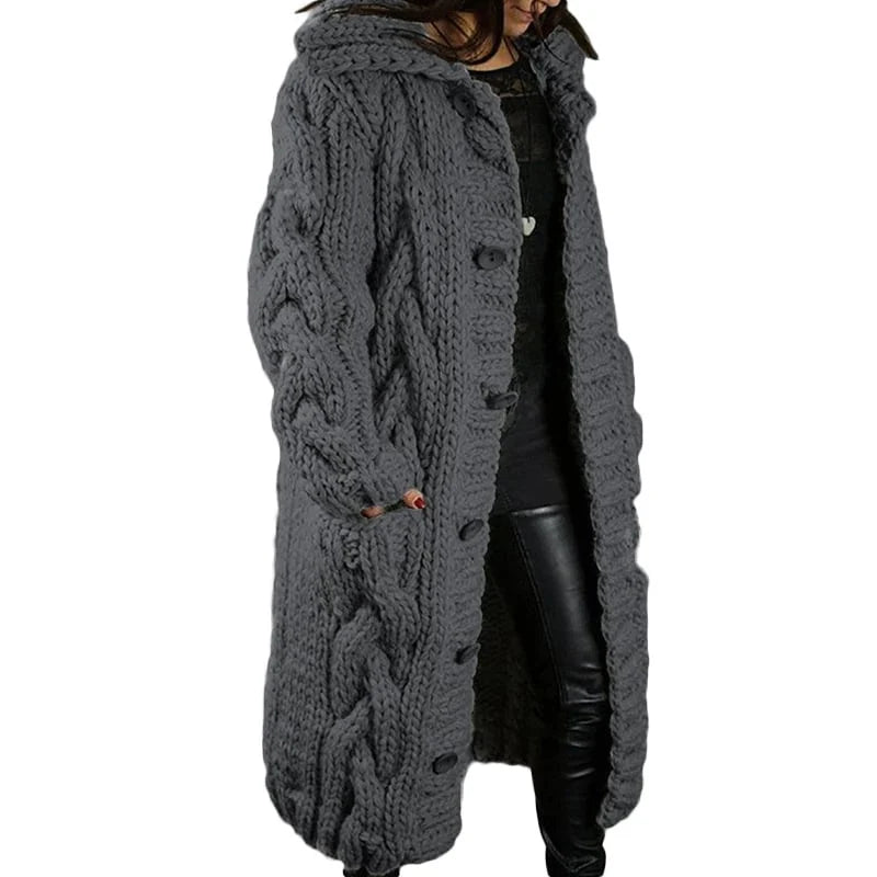 Herbst-Trenchcoat für Damen – Stilvoller langer Mantel mit Taschen-Details