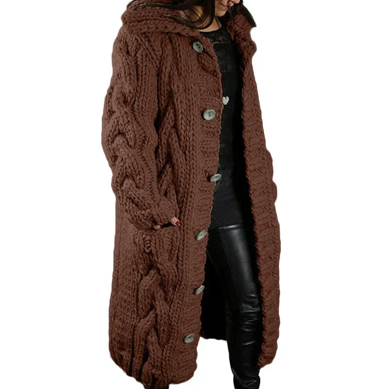 Herbst-Trenchcoat für Damen – Stilvoller langer Mantel mit Taschen-Details