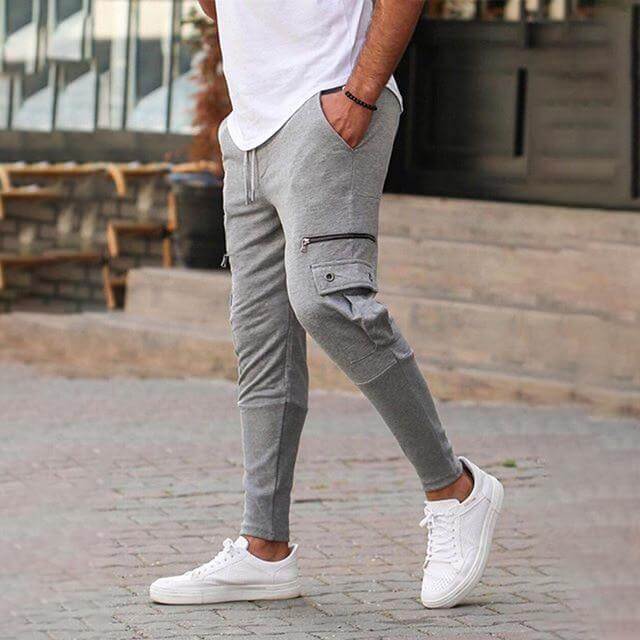 Herren-Jogginghose aus Baumwolle – Bequem mit Kordelzug und Taschen