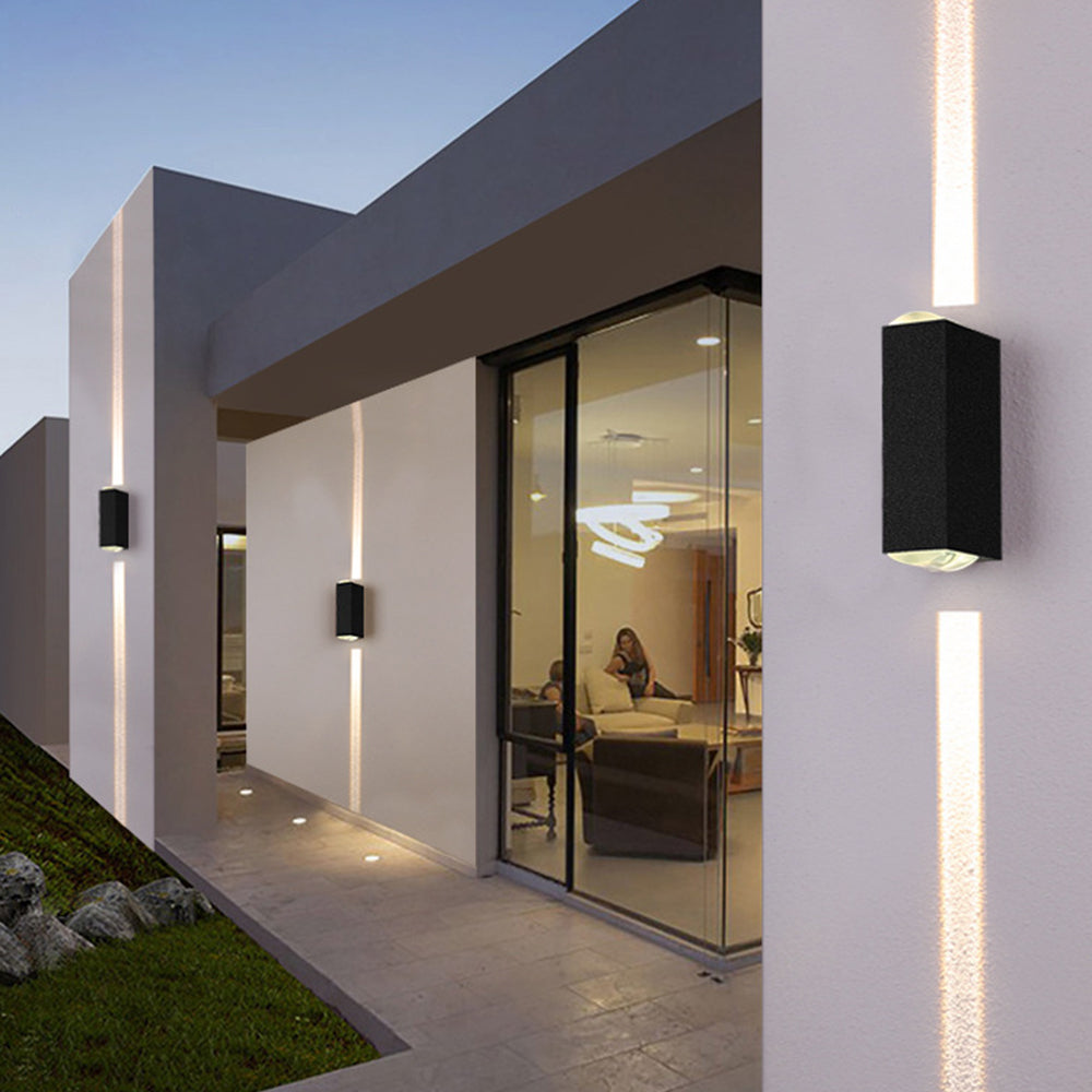 IP65 Industriële Aluminium Zwarte LED Buitenwandlampen