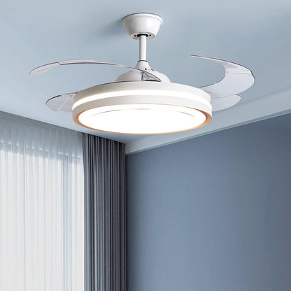 Metal LED Remote Control Ceiling Fan With Light