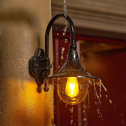 IP54 Vintage Zwarte Buitenwandlamp – Klassiek Lantaarnontwerp voor Buiten