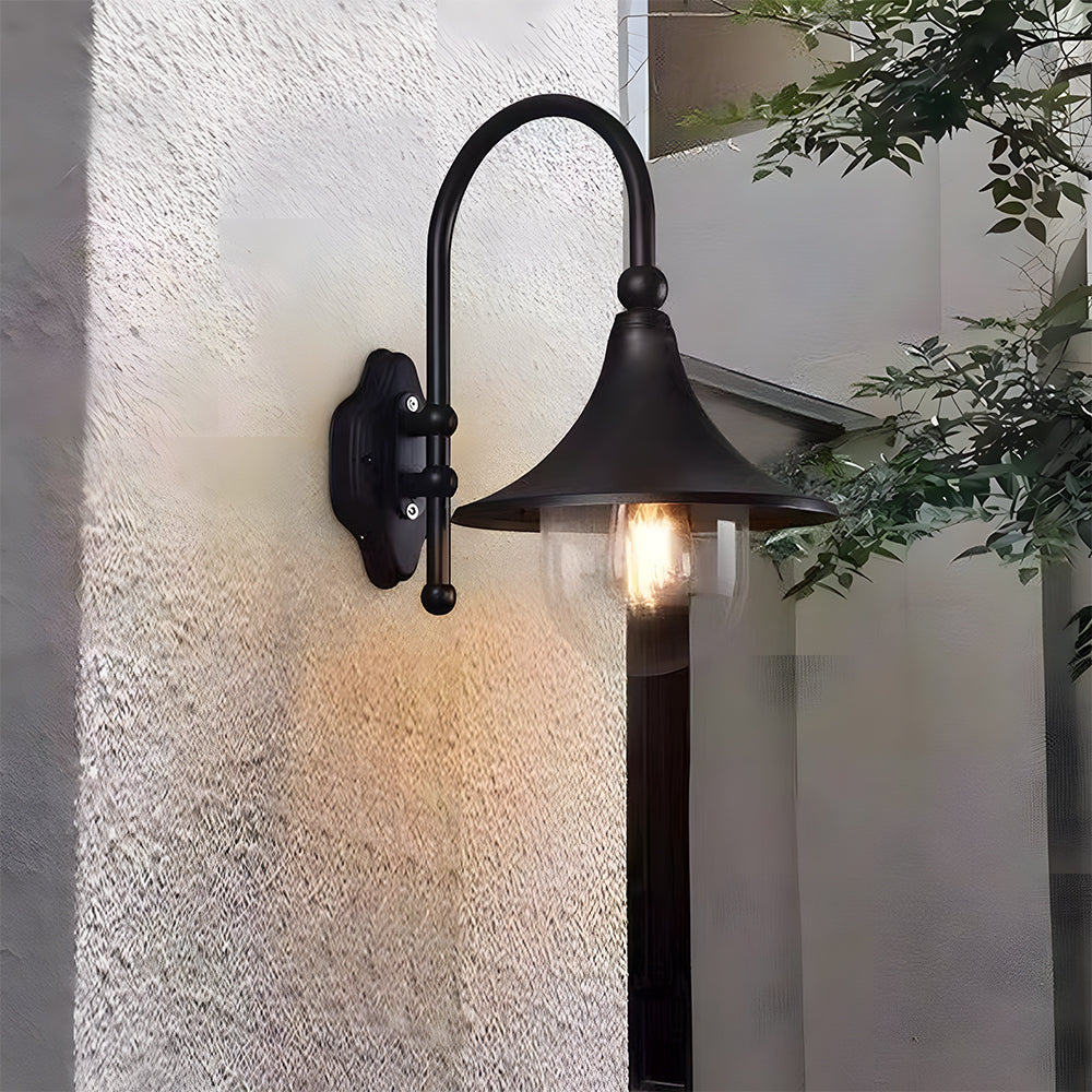 IP54 Vintage Zwarte Buitenwandlamp – Klassiek Lantaarnontwerp voor Buiten