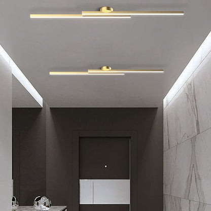 Moderne Aluminium LED Plafondlamp – Minimalistisch Semi-Flush Design voor Woonkamer of Hal