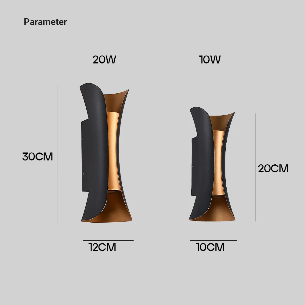 Waterdichte Buiten LED Wandlamp – IP65 Aluminium & Glas – Moderne Gevelverlichting voor Tuin & Gang