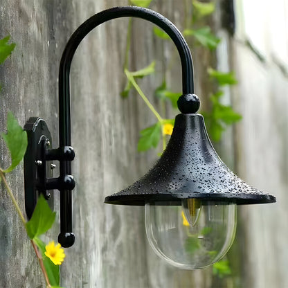 IP54 Vintage Zwarte Buitenwandlamp – Klassiek Lantaarnontwerp voor Buiten